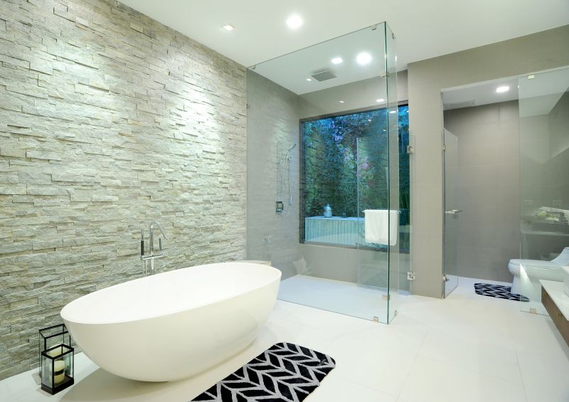 Spa Bathroom with Freestanding Tub